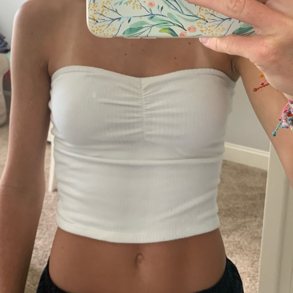 Hollister White Tube Top